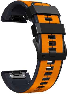 Silikonband Ricardo 22mm (pro Garmin Fenix 8/7/6 (47mm), Epix 2 aj.), orange, QuickFit