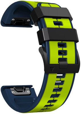 Silikonband Ricardo 22mm (pro Garmin Fenix 8/7/6 (47mm), Epix 2 aj.), Gelb V2, QuickFit