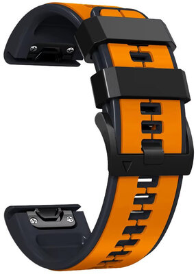 Silikonband Ricardo 26mm (pro Garmin Fenix 8/7X/6X (51mm), Tactix aj.), orange V2, QuickFit