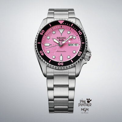 Seiko 5 Sports Automatic SRPM07K1 Pink Panther Limited Edition 9999pcs (+ Ersatzband)