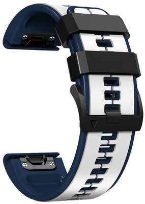 Silikonband Ricardo 22mm (pro Garmin Fenix 8/7/6 (47mm), Epix 2 aj.), Weiß V2, QuickFit