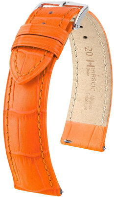 Lederband Hirsch Duke 01028176-2, orange, Kalb, Quick Release