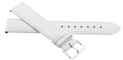 Leder-Uhrenarmband JVD R23004 12mm, weiß