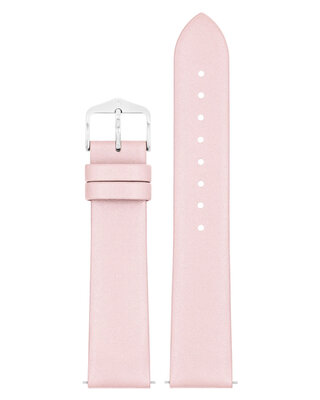 Leder-Uhrenarmband Hirsch Cashmere M 03902123-2, rosa, Kalbsleder, Länge M, Quick Release