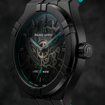 Maurice Lacroix Aikon Automatic Skeleton AI6028-DLB0B-030-H Label Noir Limited Edition 100pcs (+ Ersatzband)