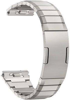 Titan-Uhrenarmband Ricardo Crévacol (für Huawei Watch GT 6 Pro), QuickFit, Silver
