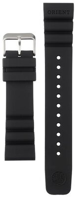Silikonband Orient V7729SB 22mm (für das Modell EL02), schwarz