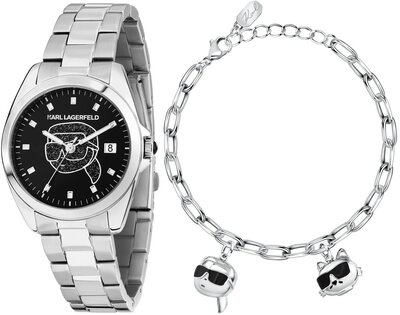 Karl Lagerfeld Round Essentials R0553101516 + Armband