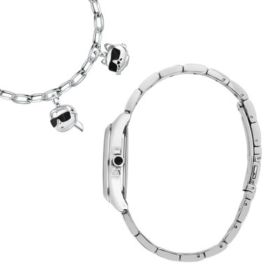 Karl Lagerfeld Round Essentials R0553101516 + Armband
