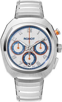 Robot Robotic One Silver 2501ST01 Automatic Chronograph (+ Ersatzband)