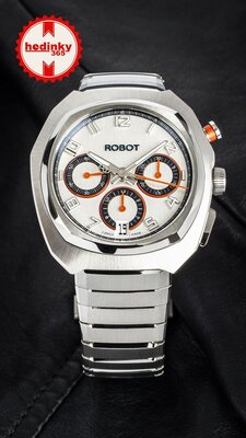 Robot Robotic One Silver 2501ST01 Automatic Chronograph (+ Ersatzband)