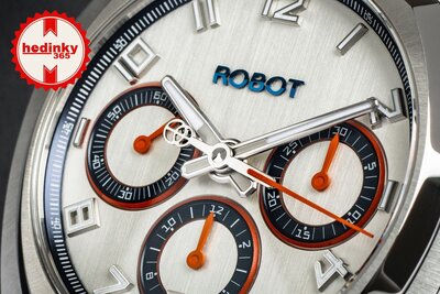 Robot Robotic One Silver 2501ST01 Automatic Chronograph (+ Ersatzband)