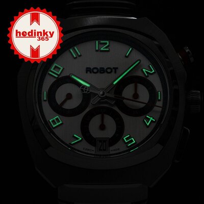Robot Robotic One Silver 2501ST01 Automatic Chronograph (+ Ersatzband)