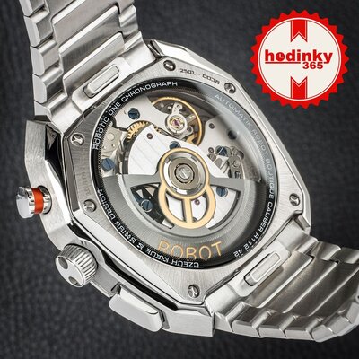 Robot Robotic One Silver 2501ST01 Automatic Chronograph (+ Ersatzband)