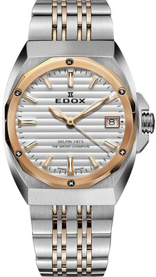 Edox Delfin 1973 Date Lady Quartz 50504-357RM-AIR