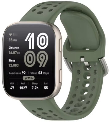 Silikon-Uhrenarmband Amazfit 22mm, grün, Quick Release