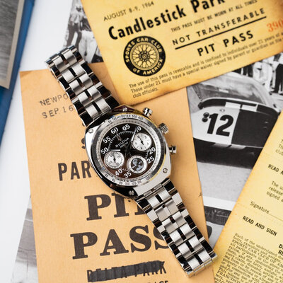Bulova Archive Series "Shelby" Racer Chronograph Quartz 96K118 Limited Edition 9999pcs (+ Ersatzband)