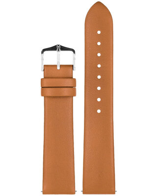 Leder-Uhrenarmband Hirsch Toronto L 03702070-2, braun, Kalbsleder, Länge L