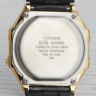 Casio Vintage A168WEGB-1BEF Black & Gold Special Edition