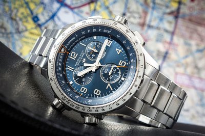 Hamilton Khaki Aviation Pilot X-Wind Quartz Chronograph GMT H77922141