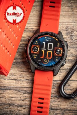 Silikon-Uhrenarmband Ricardo 20mm (für Garmin Fenix 8/7S/6S (43mm) u.a.), rot, QuickFit