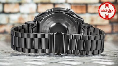 Edelstahlarmband Ricardo 22mm (für Garmin Fenix 8/7/6 (47mm), Epix 2 u.a.), schwarz V1, QuickFit