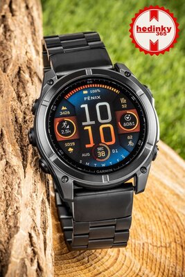 Edelstahlarmband Ricardo 26mm (für Garmin Fenix 8/7X/6X (51mm), Tactix u.a.), schwarz V1, QuickFit
