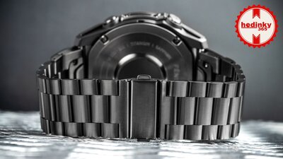 Edelstahlarmband Ricardo 26mm (für Garmin Fenix 8/7X/6X (51mm), Tactix u.a.), schwarz V1, QuickFit