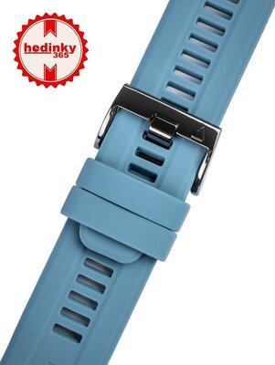 Silikon-Uhrenarmband Ricardo 26mm (für Garmin Fenix 8/7X/6X (51mm), Tactix u. a.), blau V1, QuickFit