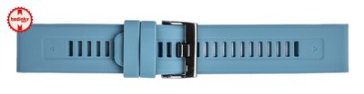 Silikon-Uhrenarmband Ricardo 26mm (für Garmin Fenix 8/7X/6X (51mm), Tactix u. a.), blau V1, QuickFit