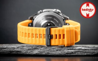 Silikon-Uhrenarmband Ricardo 22mm (für Garmin Fenix 8/7/6 (47mm), Epix 2 u. a.), orange V1, QuickFit