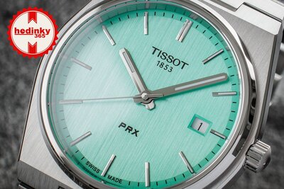 Tissot PRX Quartz T137.410.11.091.01 (in der Farbe Tiffany Blue)