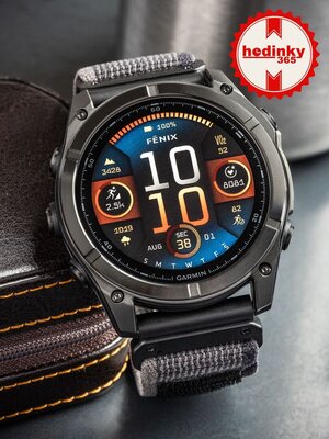 Nylon-Riemen Ricardo 26mm (für Garmin Fenix 8/7X/6X (51mm), Tactix u. a.), Grau V3, QuickFit