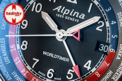 Alpina Startimer Pilot Quartz Worldtimer AL-255BRB4S26