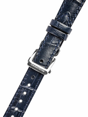 Lederband Orient UL024018J0 14mm (für das Modelly RE-ND00), Blau
