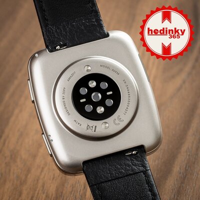 Amazfit Active 2 (Square) schwarzes Leder (+ Ersatzband)