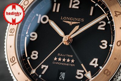 Longines Spirit Zulu Time 1925 Automatic GMT Chronometr L3.803.5.53.6 (+ Ersatzarmband)