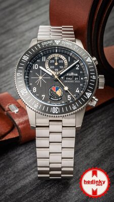 Fortis Novonaut N-42 Automatic Chronograph Amadee-24 F2040016 Limited Edition 100 Stück (+ Ersatzband)
